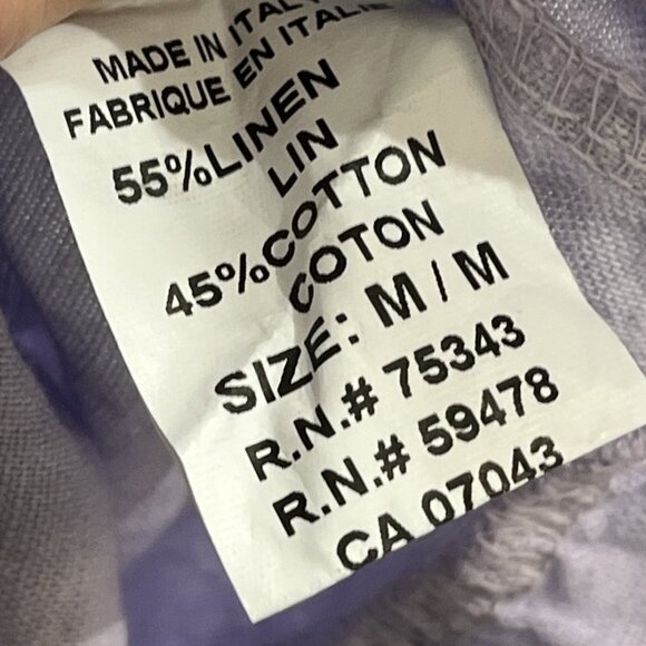 Bella Ambra Dress Womens M Purple Lilac Linen Blend Tiered Midi Beachy Cottage - Picture 6 of 10